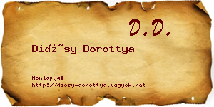 Diósy Dorottya névjegykártya